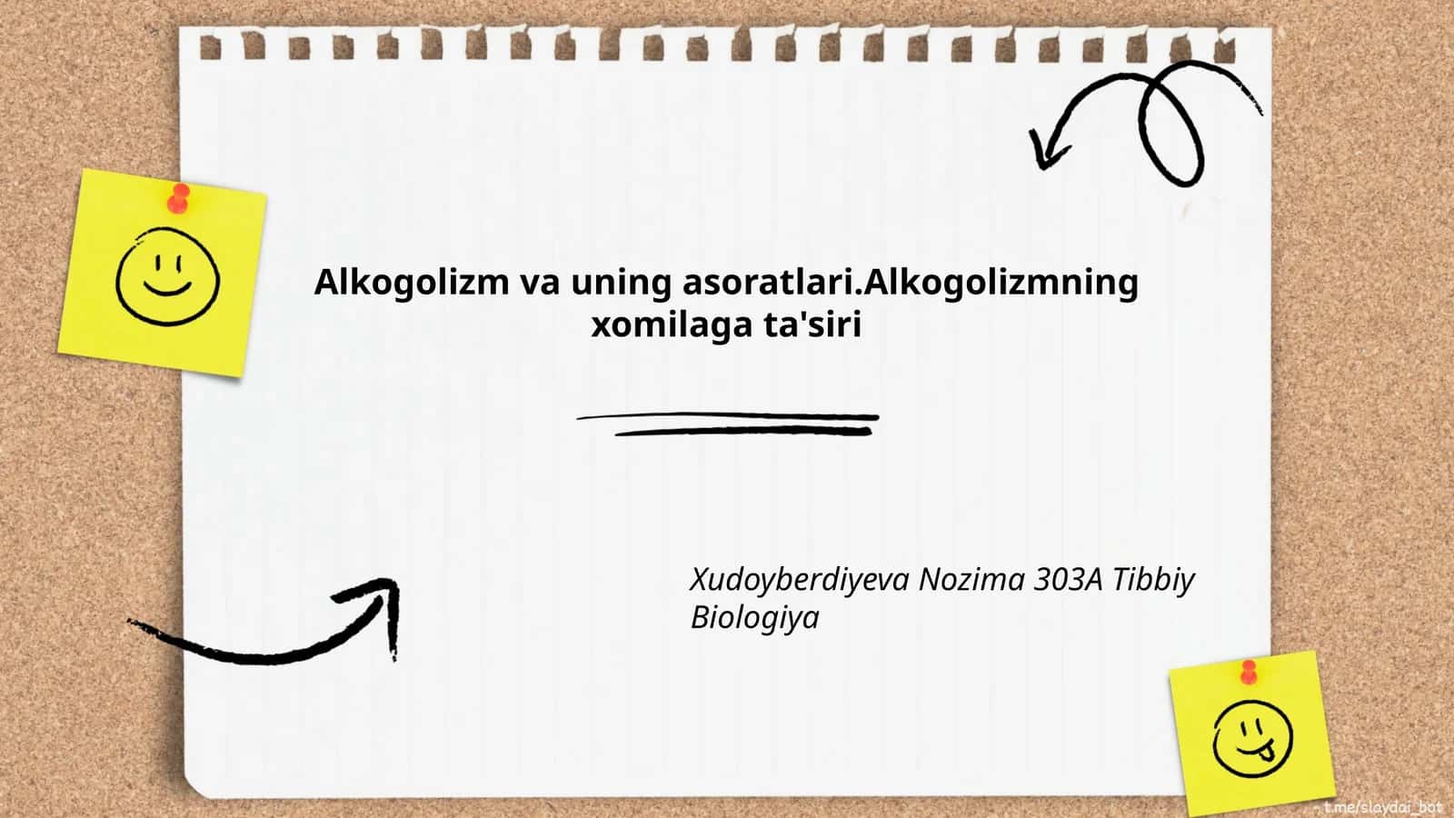 Alkogolizm va uning asoratlari 1