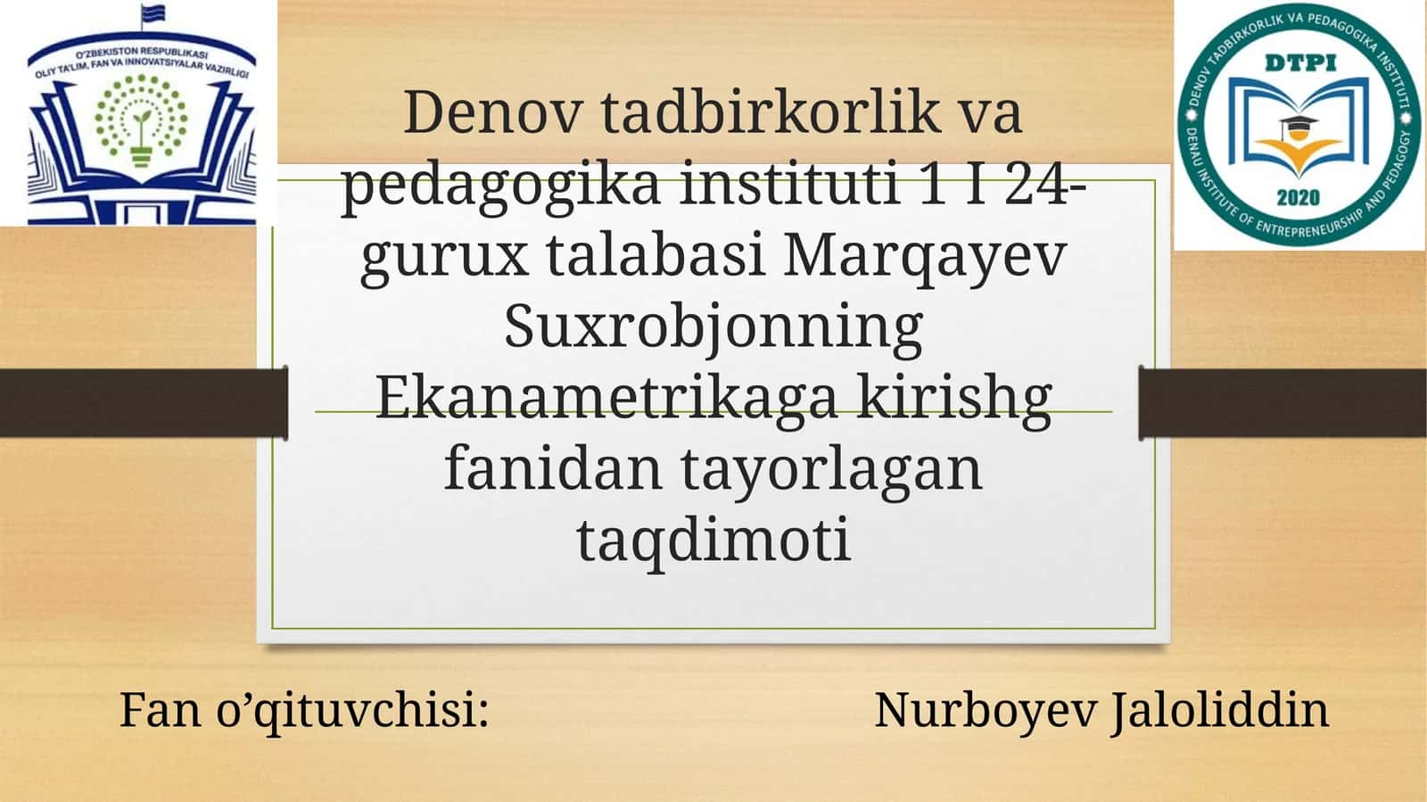 Gauss-Markov Teoremasi Reja 1