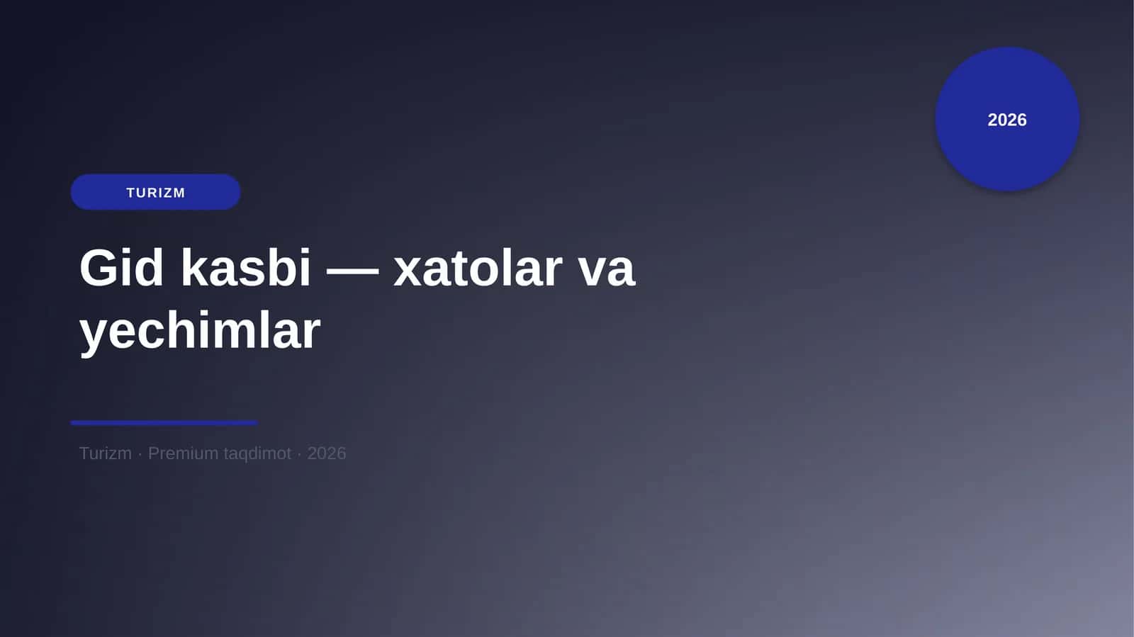 Gid kasbi — xatolar va yechimlar 1