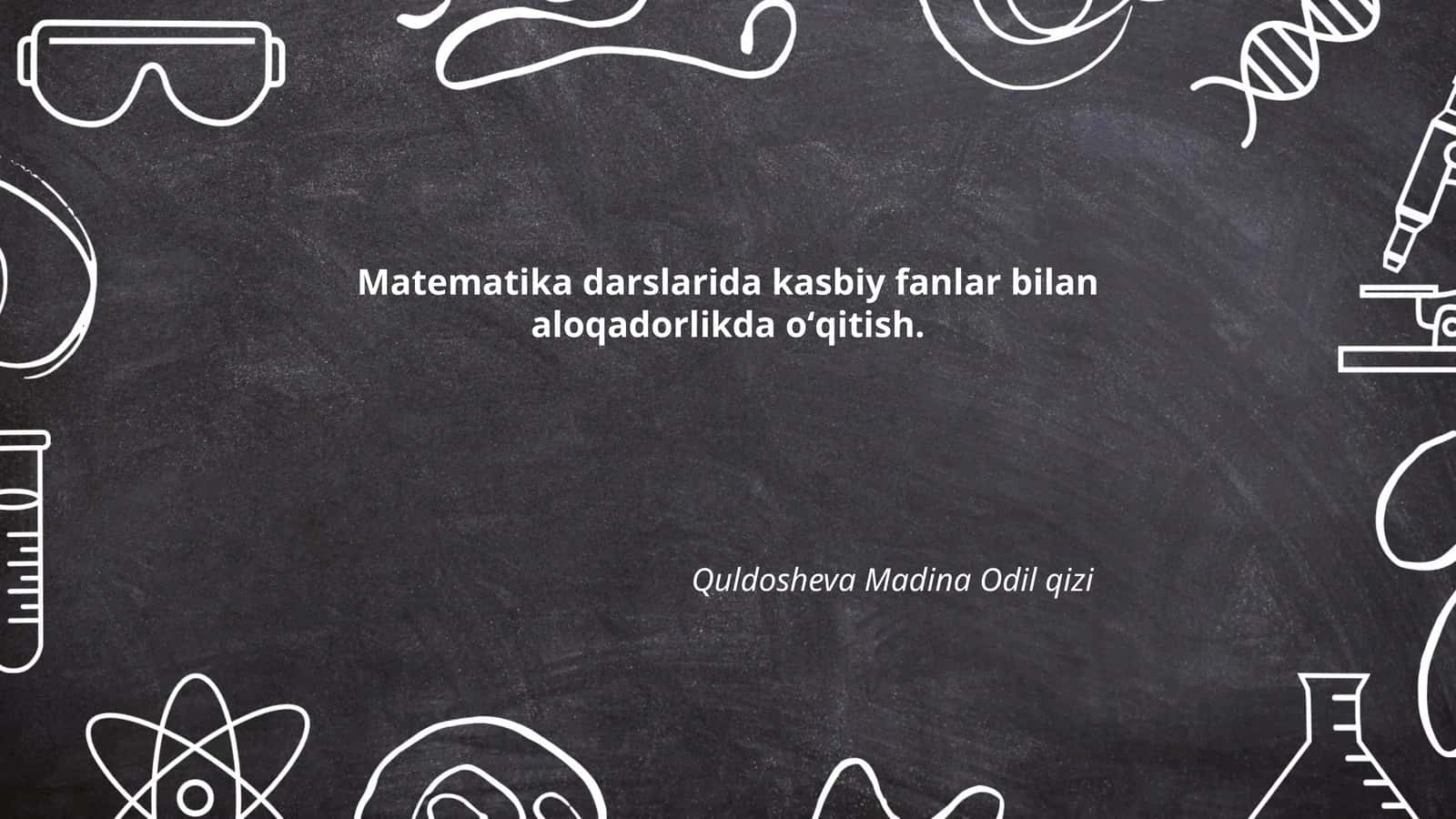 Matematika va fizik jarayonlar 1