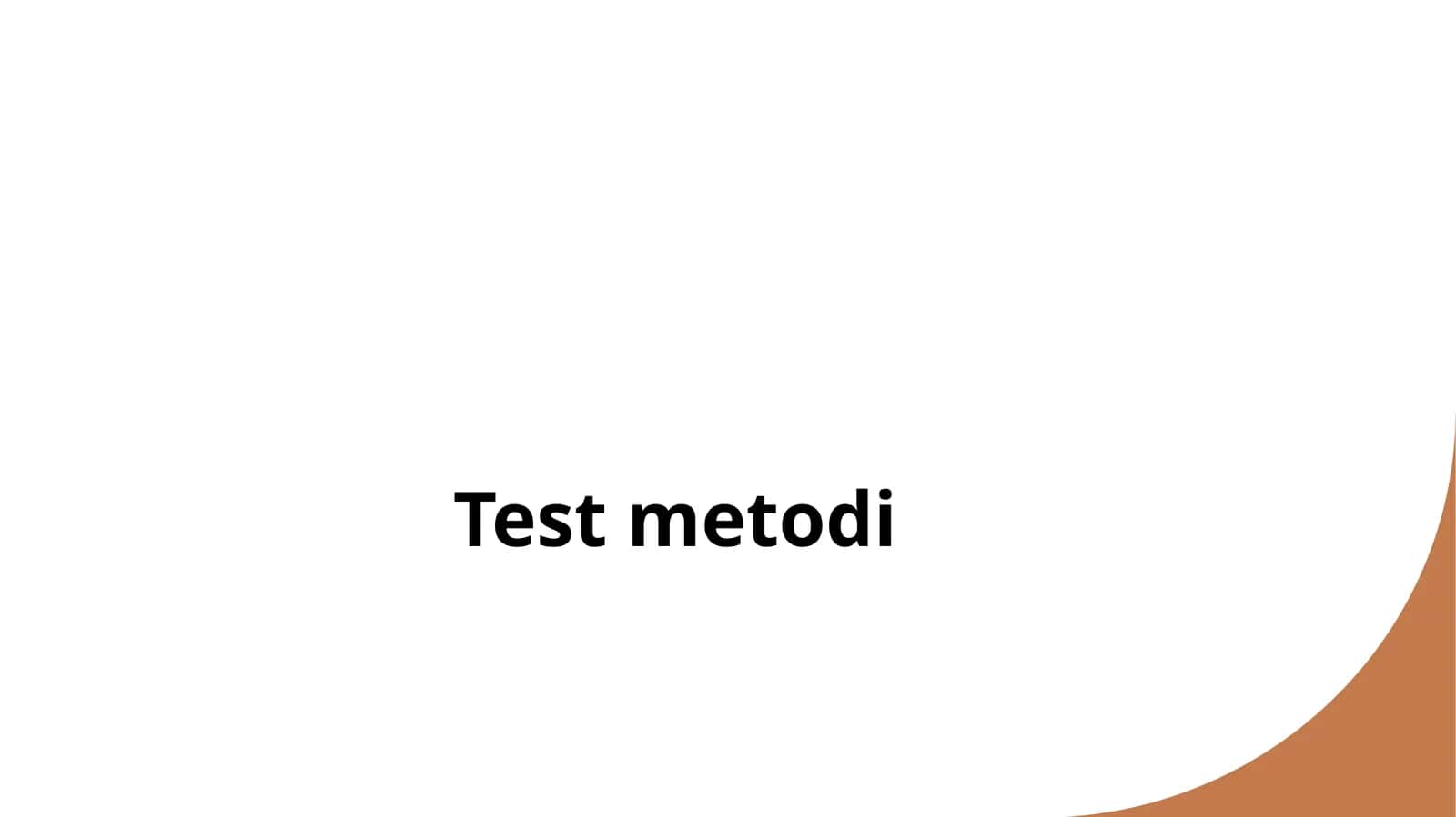 Test metodi 1