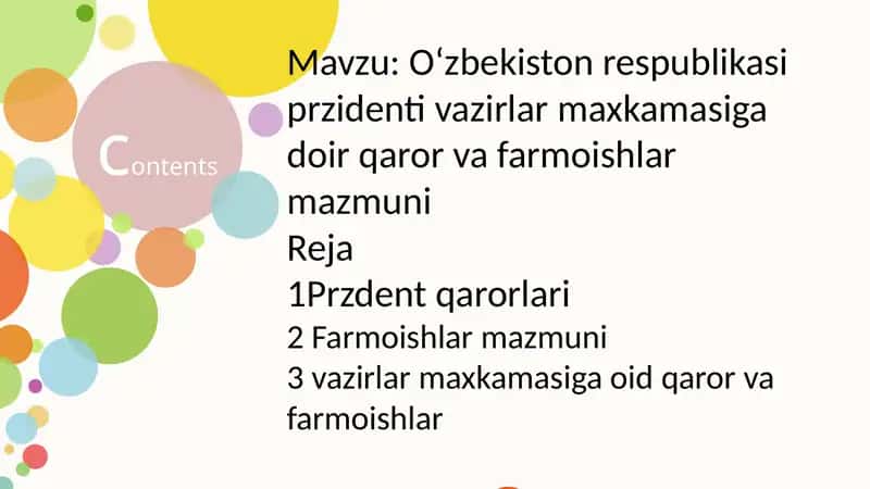 Oʻzbekiston Respublikasi Vazirlar Mahkamasi 1