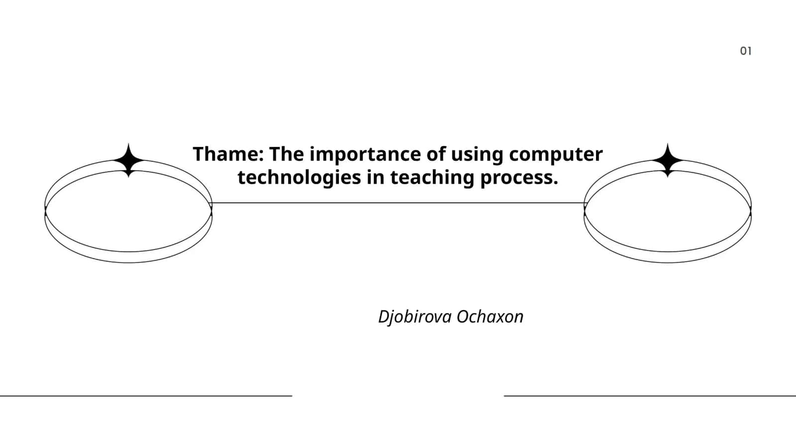 The importance of using computer technologies in teaching process 1