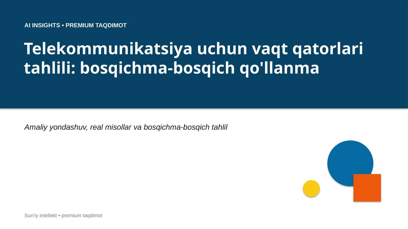Sun'iy intellekt • premium taqdimot 1