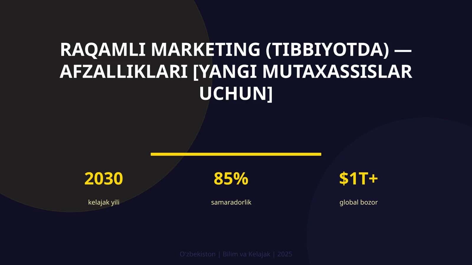 RAQAMLI MARKETING (TIBBIYOTDA) — AFZALLIKLARI [YANGI MUTAXASSISLAR UCHUN] 1