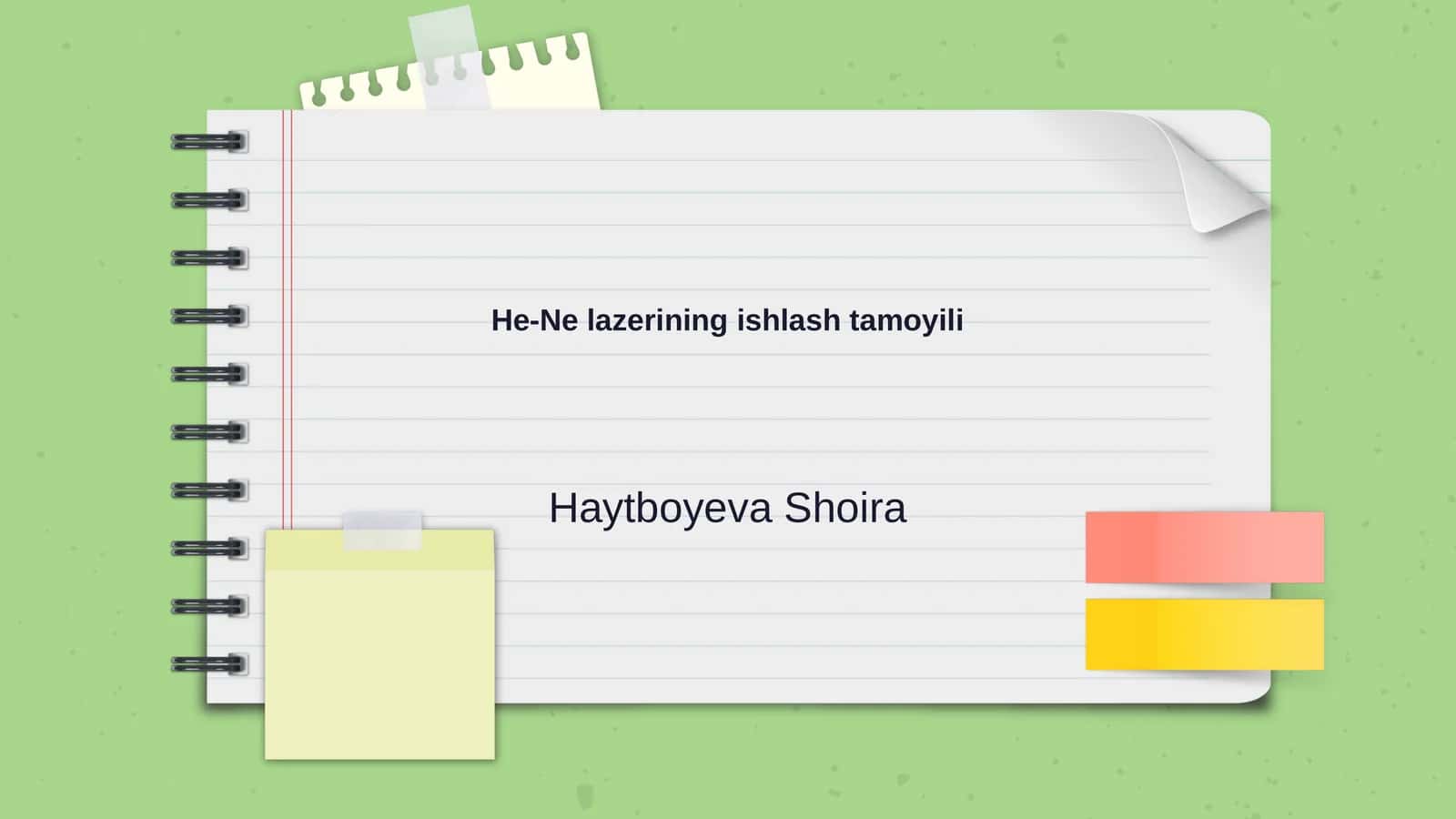 He-Ne lazerining ishlash tamoyili 1