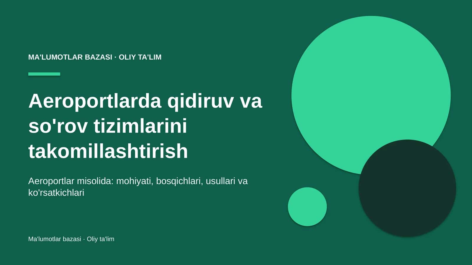 Aeroportlarda qidiruv va so'rov tizimlarini takomillashtirish 1