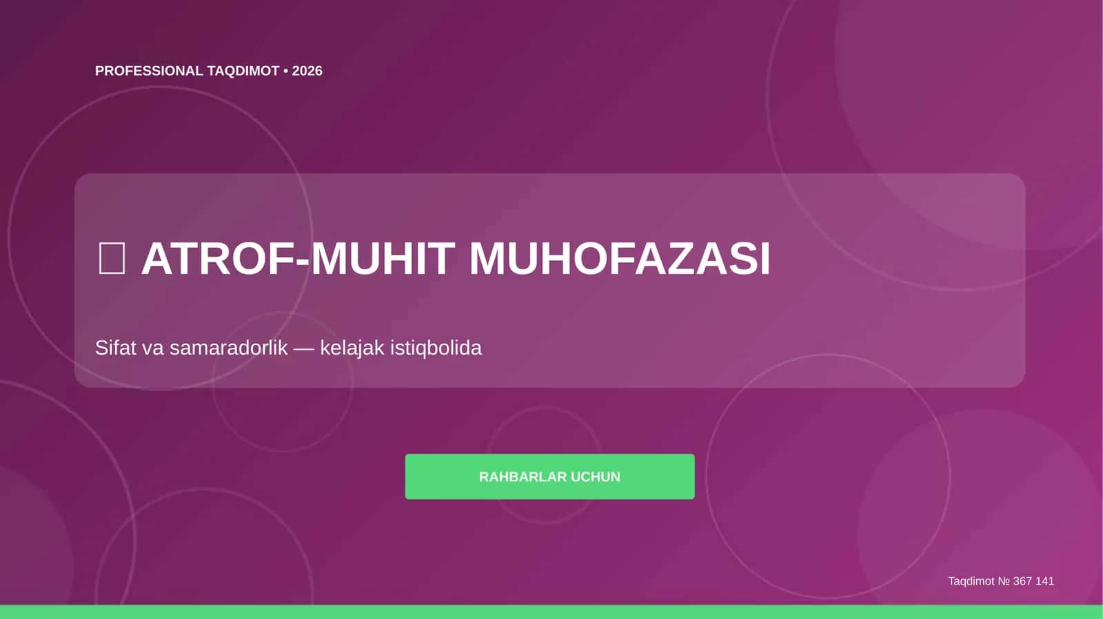 ATROF-MUHIT MUHOFAZASI 1