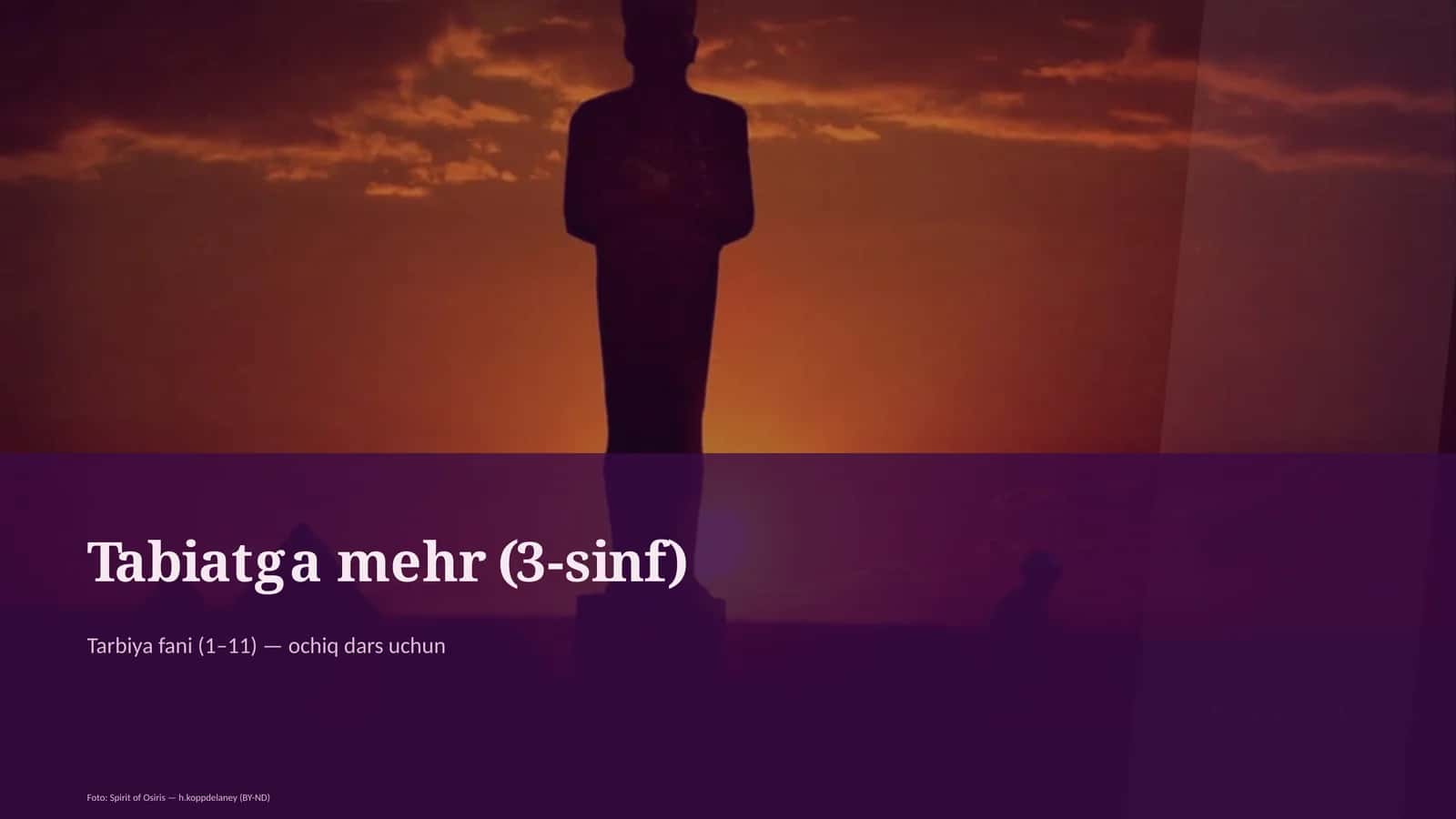Tabiatga mehr (3-sinf) 1