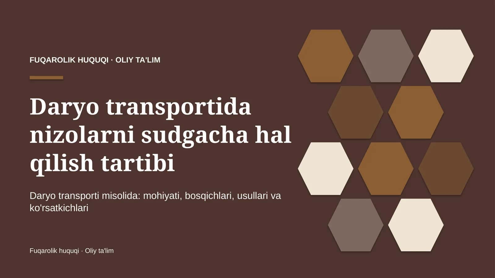 daryo transportida nizolarni sudgacha hal qilish tartibi 4009 1