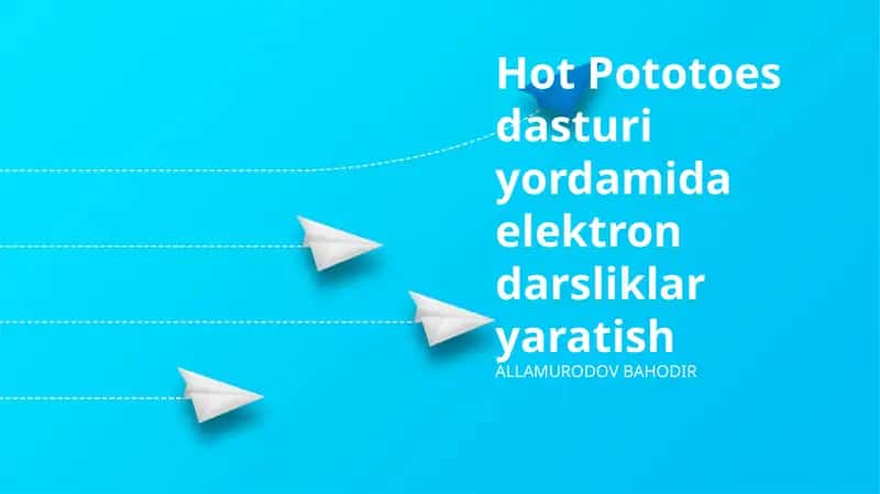 Hot Potatoes dasturi 1