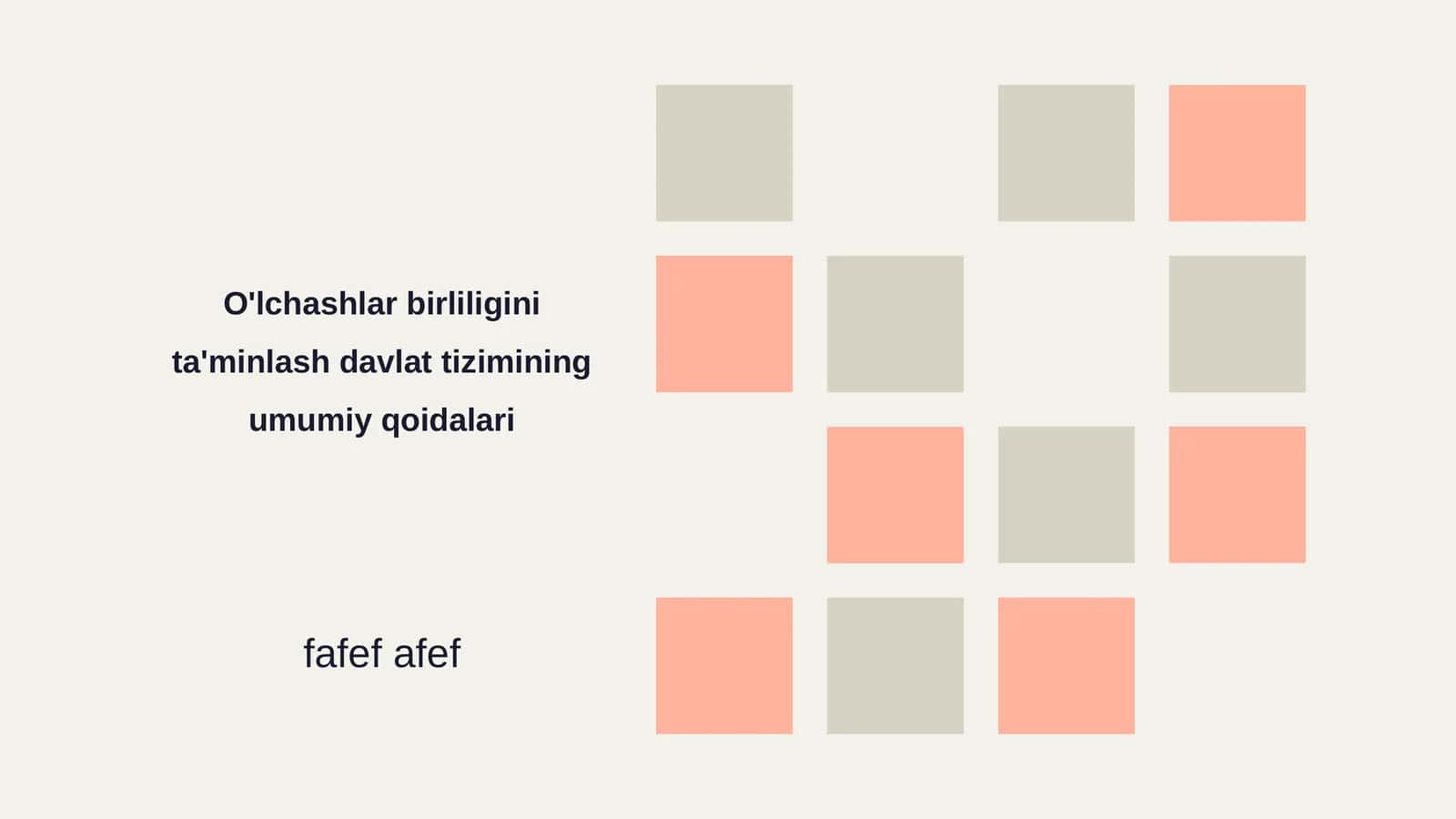 O'lchashlar birliligini ta'minlash davlat tizimining umumiy qoidalari 1