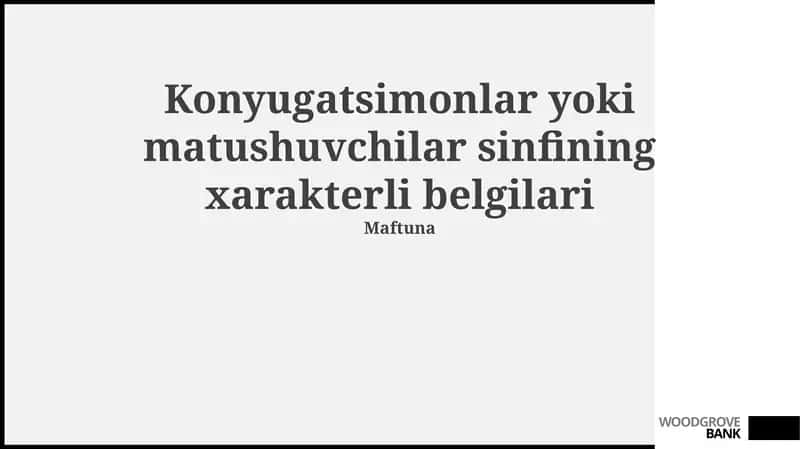Konyugatsimonlar yoki matushuvchilar sinfining xarakterli belgilari 1