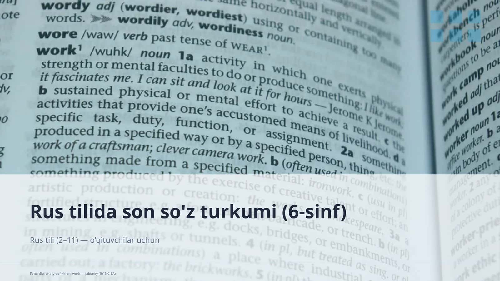 Rus tilida son so'z turkumi (6-sinf) 1