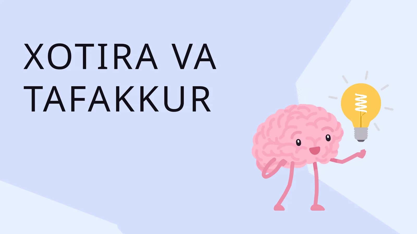 XOTIRA VA TAFAKKUR 1