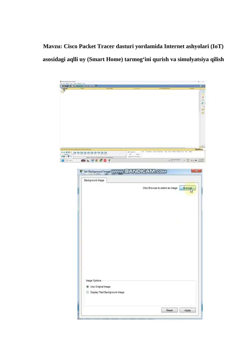 Cisco Packet Tracer dasturi 1