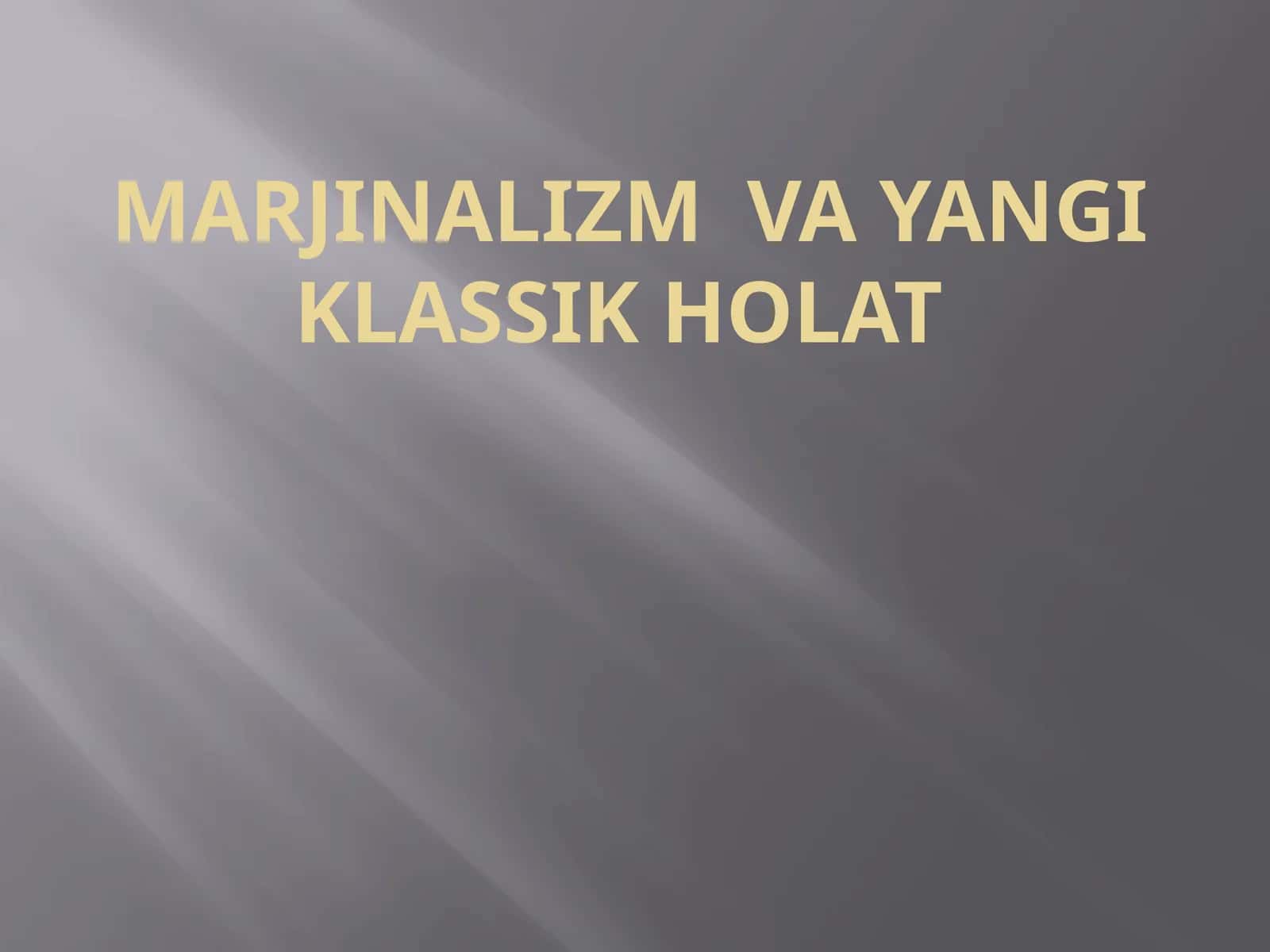 Marjinalizm 1