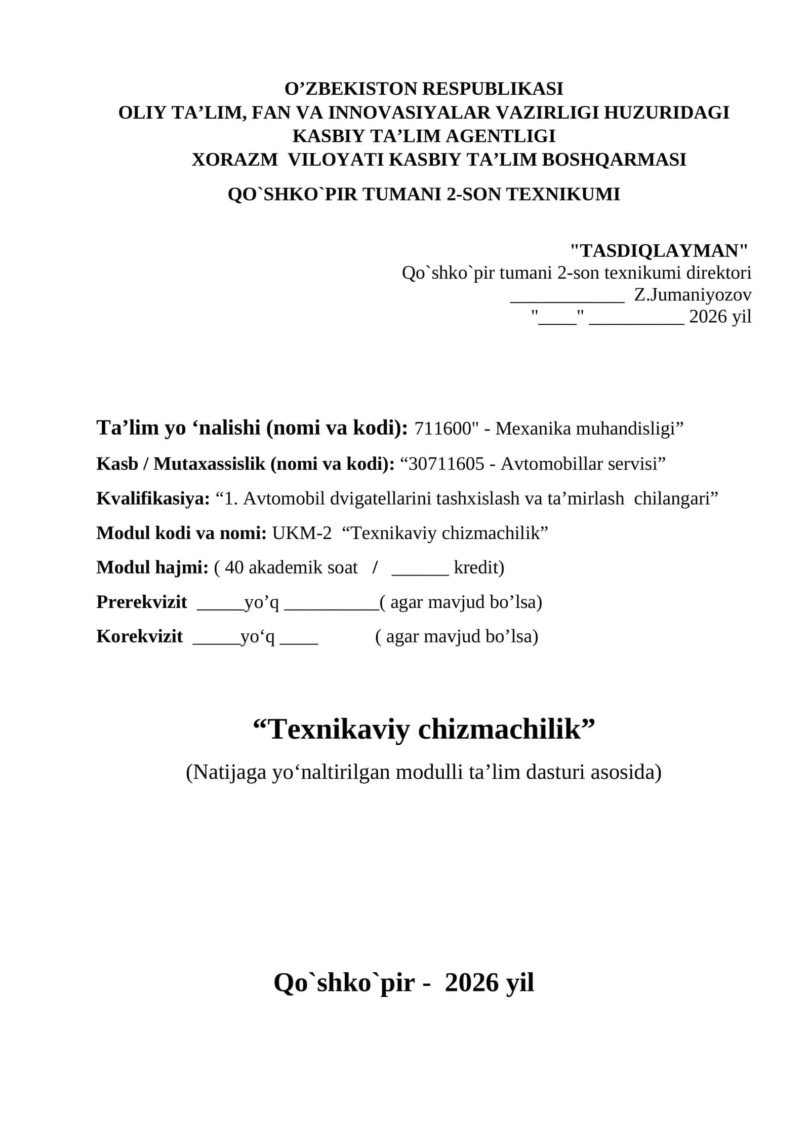 TEXNIKAVIY CHIZMACHILIK DARSLIK2 1