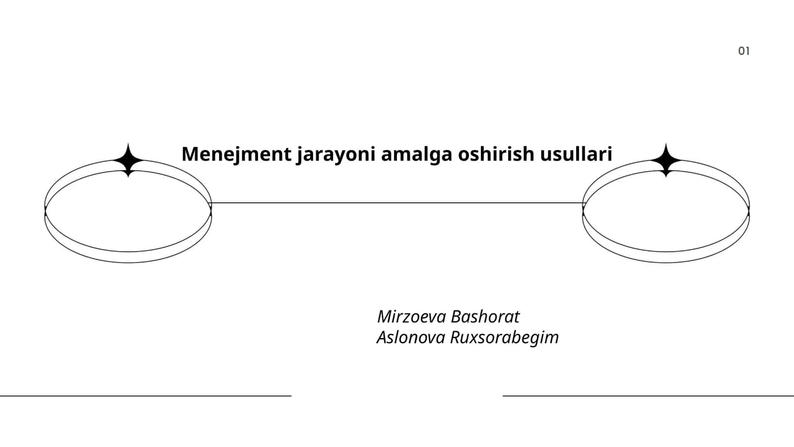 Menejment jarayoni amalga oshirish usullari 1