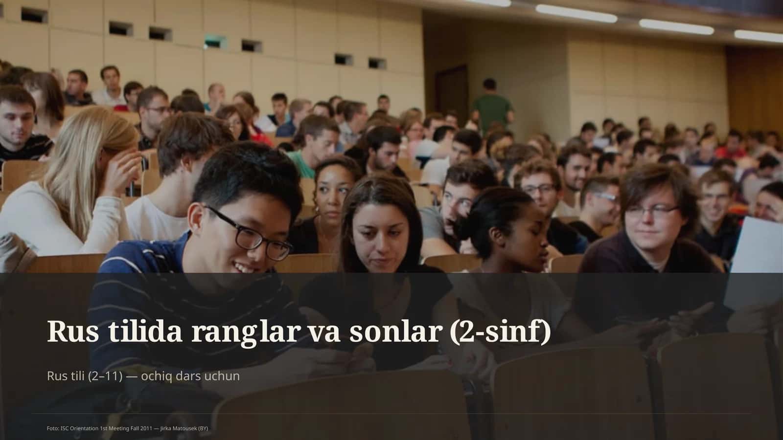 Rus tilida ranglar va sonlar (2-sinf) 1
