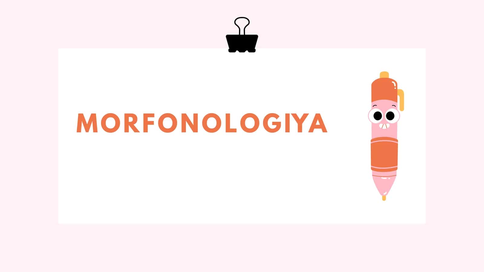 MORFONOLOGIYA 1