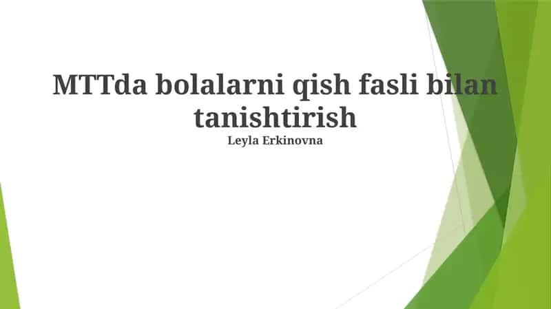 Qishki Hayvonlar va Ularning Moslashuvlari 1