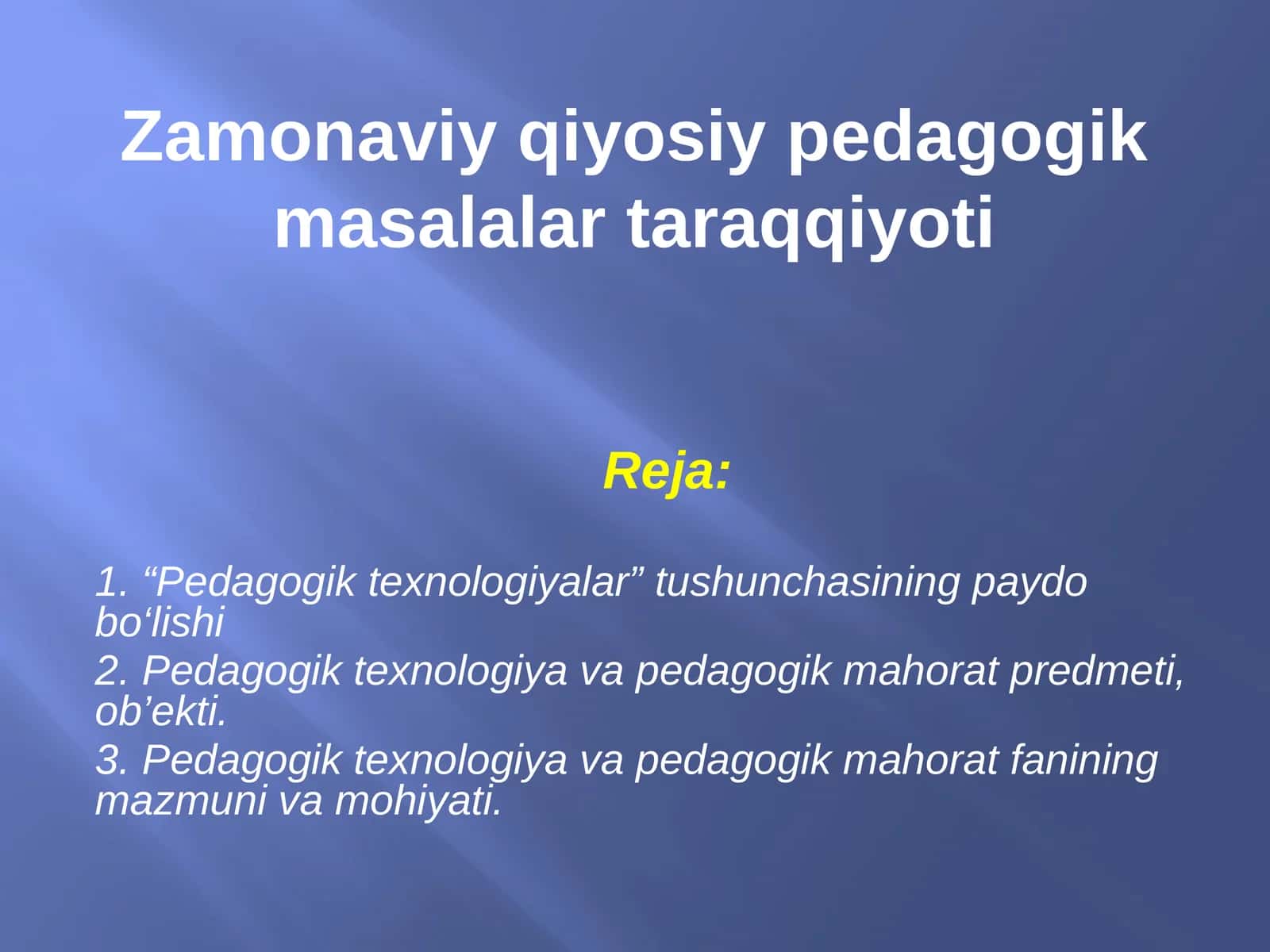 Zamonaviy qiyosiy pedagogik masalalar taraqqiyoti 1