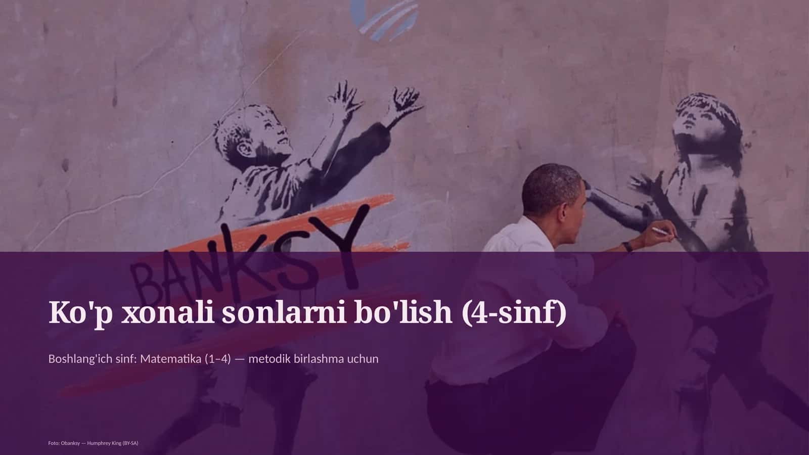 Ko'p xonali sonlarni bo'lish (4-sinf) 1