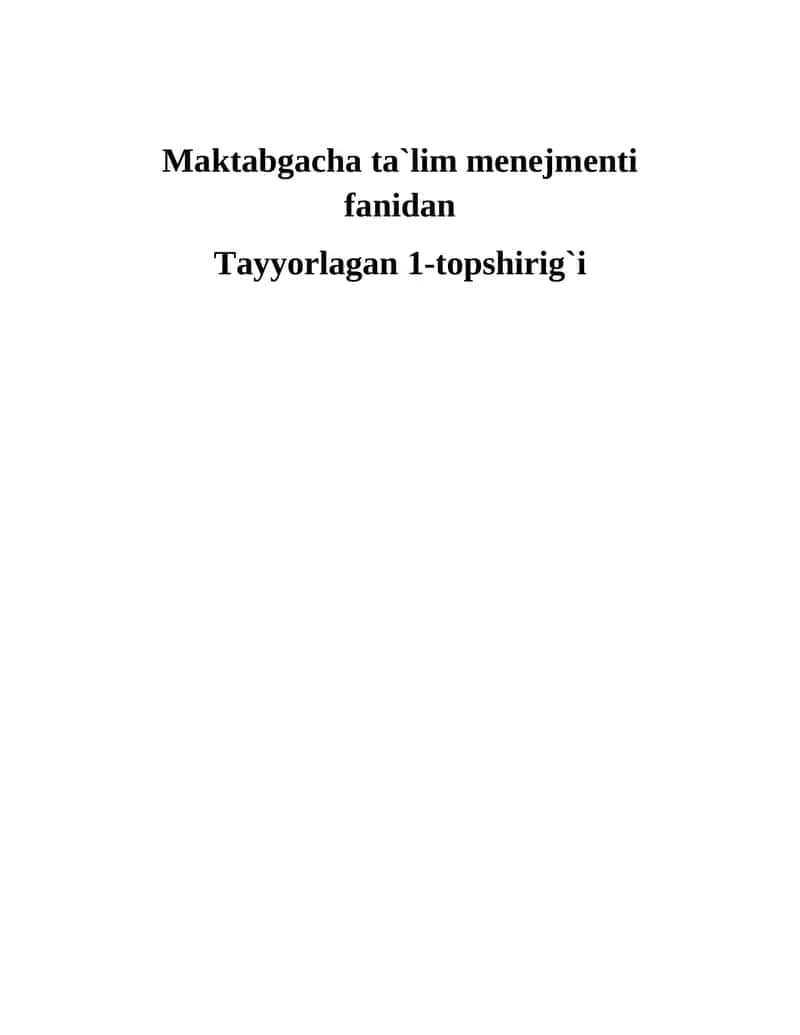 Muammoli vaziyat 1