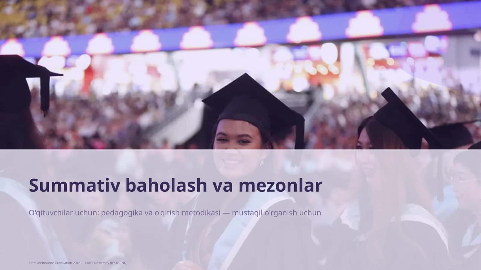 Summativ baholash va mezonlar 1
