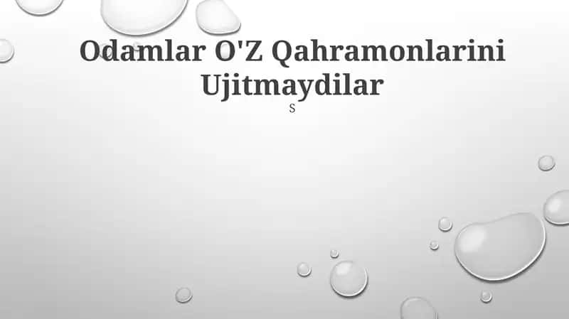 Haqiqiy qahramonlar 1