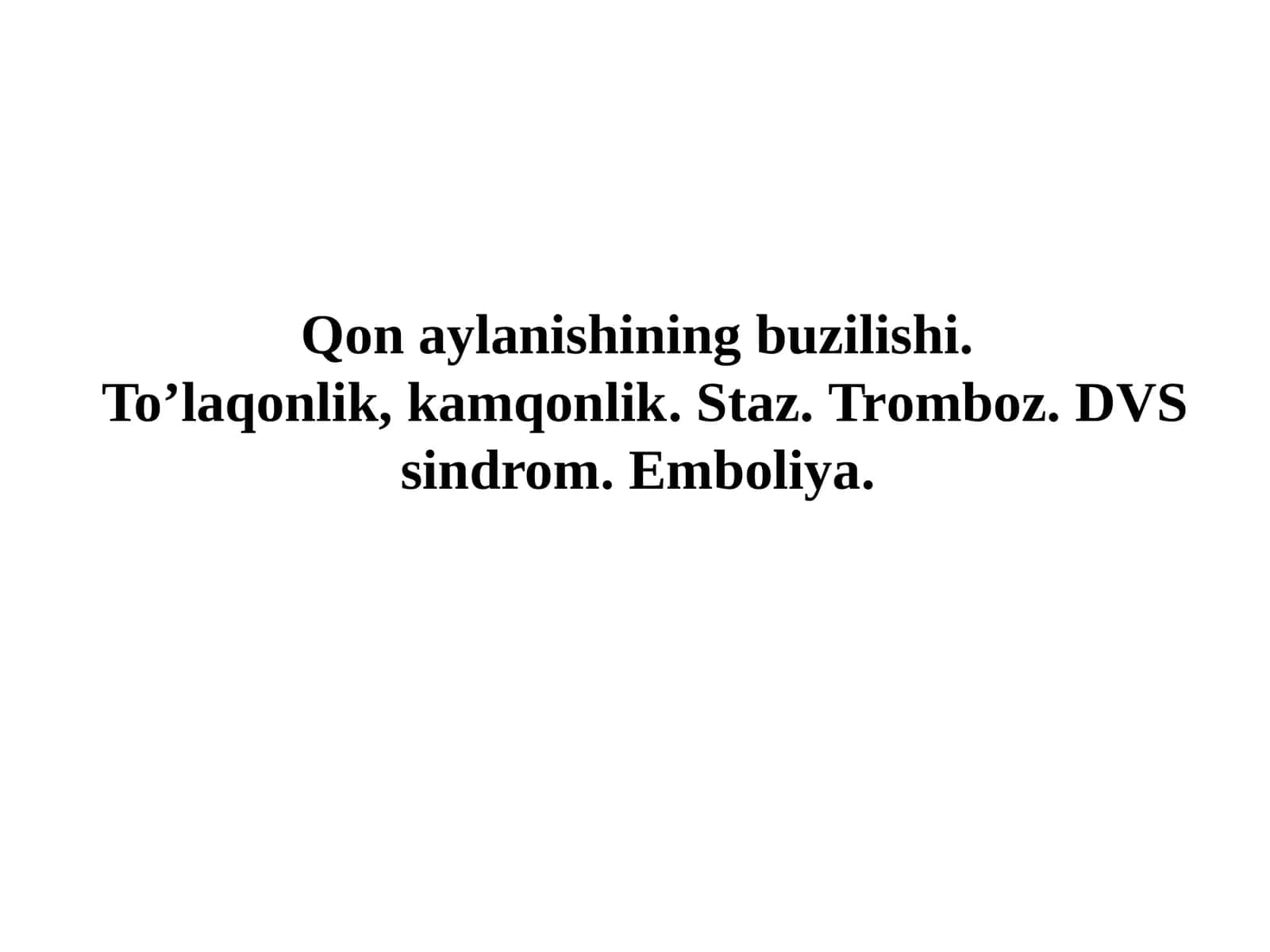 QON AYLANISHINING BUZILISHI 1