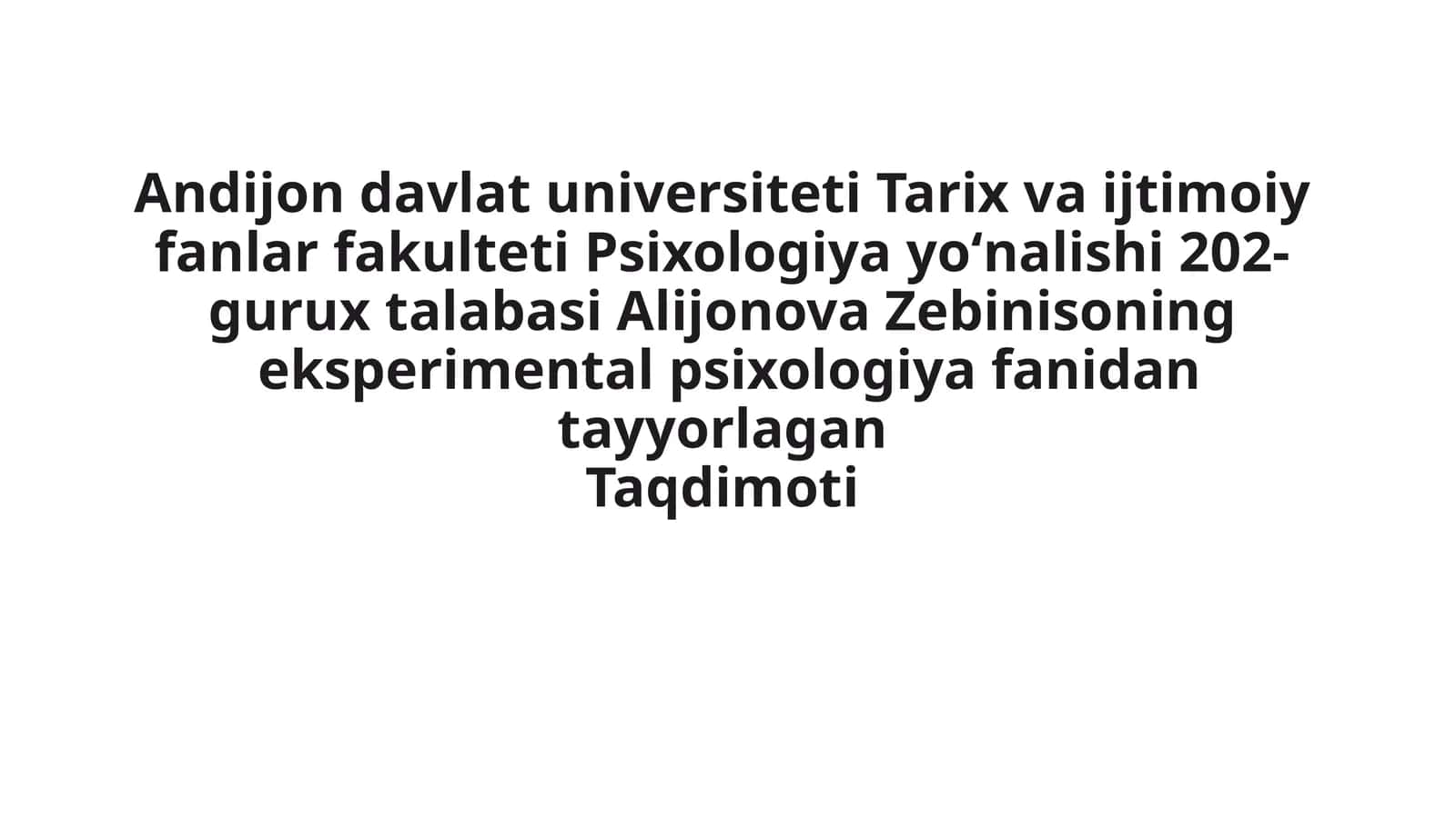 Stivens qonuni asosida sezgi intensivligini baholash 1