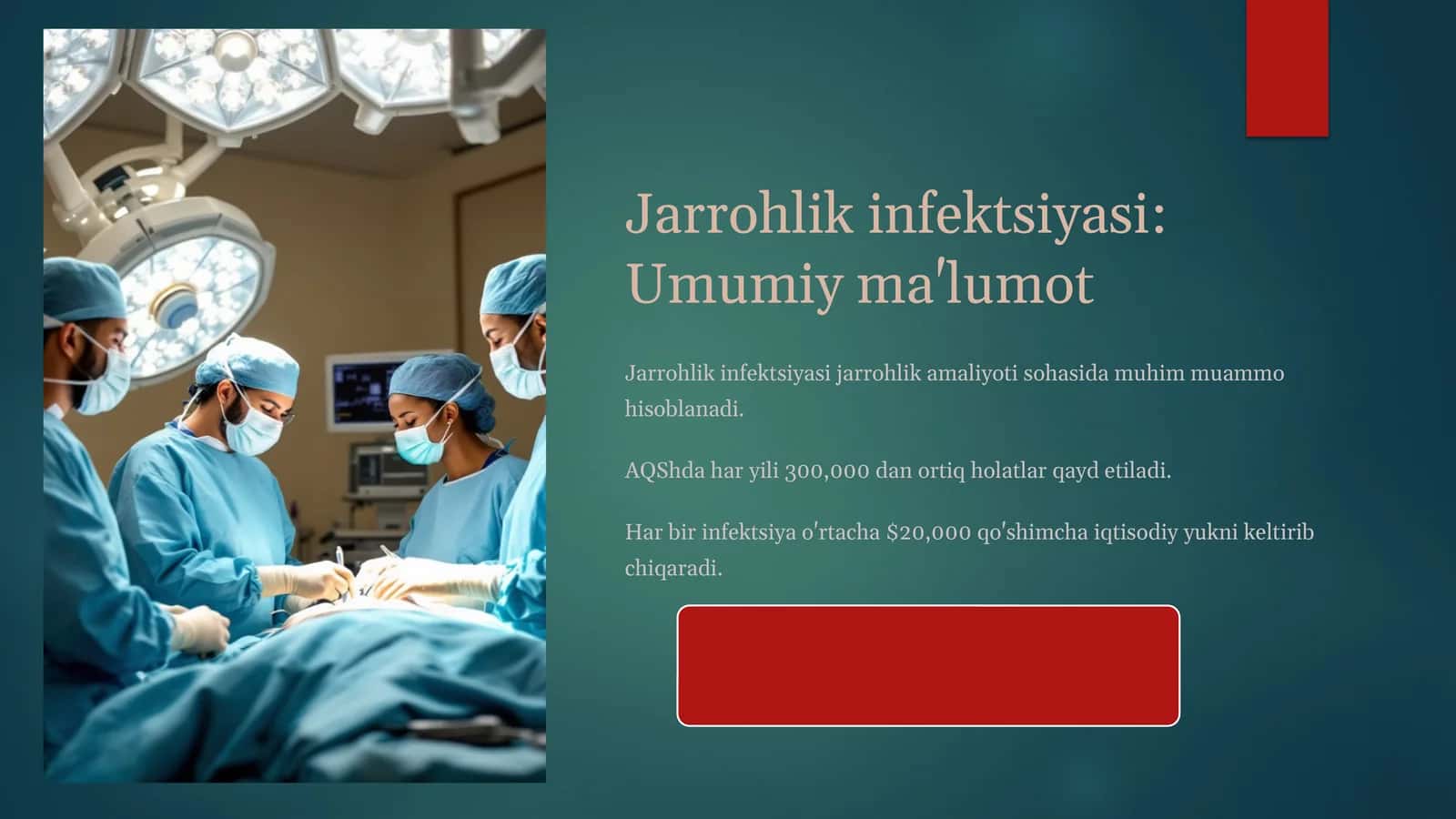 Jarrohlik infektsiyasi Umumiy ma'lumot 1
