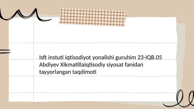 Zamonaviy Ozbekiston manapoliyaga qarshi siyosat 1