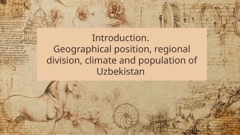 Country Study - Uzbekistan 1