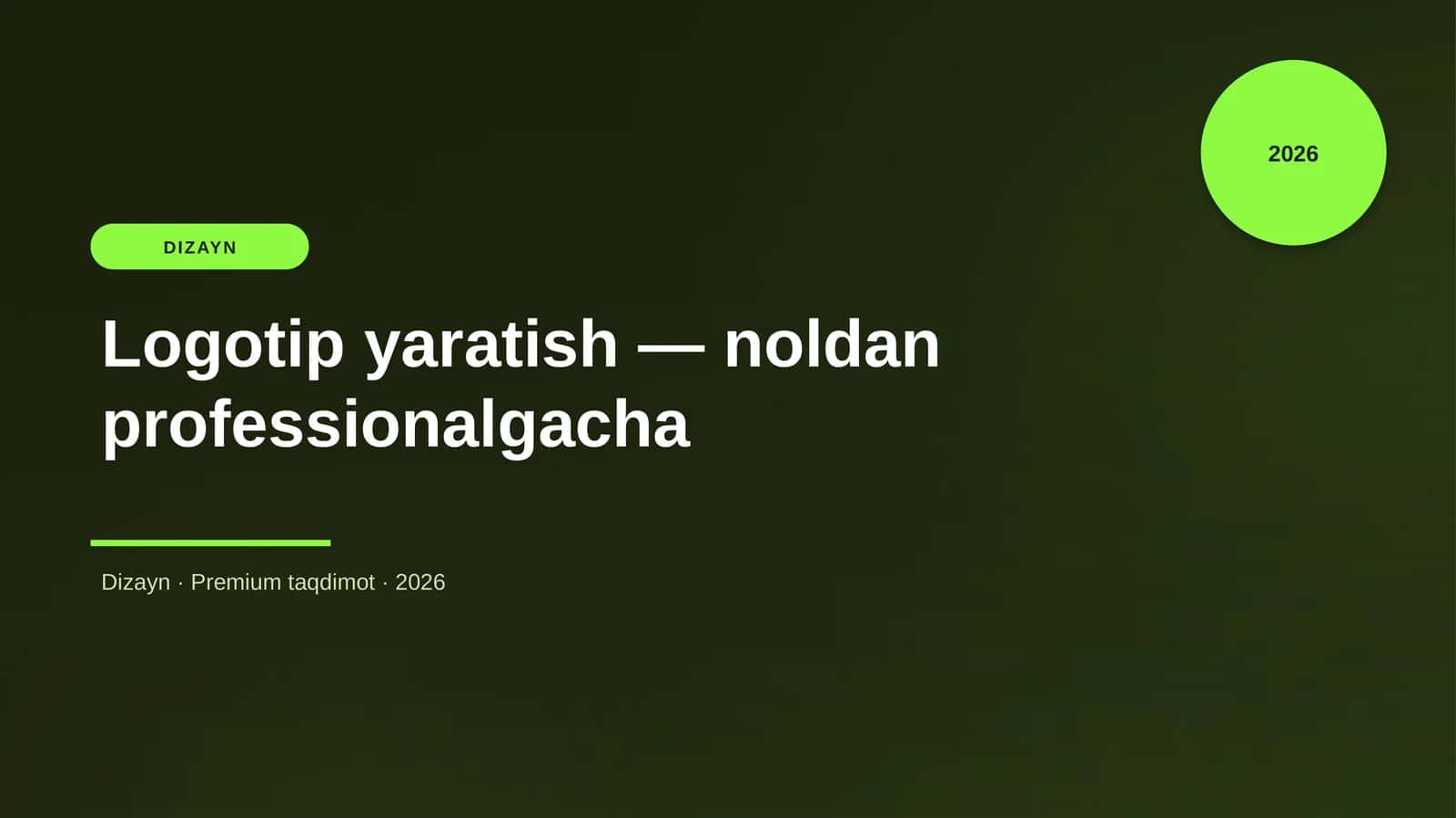 Logotip yaratish — noldan professionalgacha 1