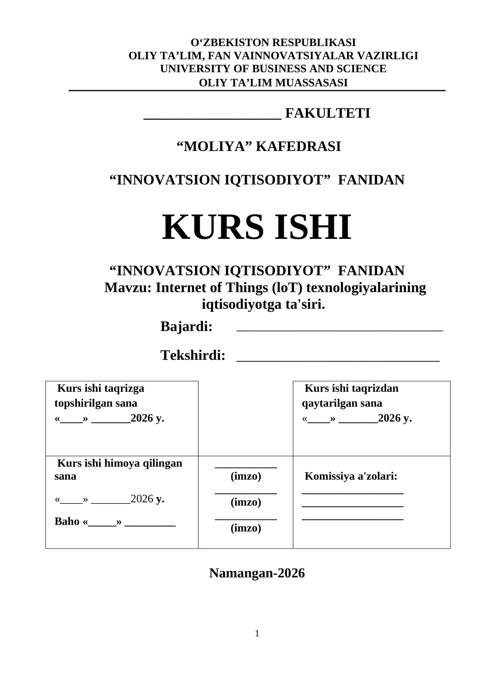Internet of Things (IoT) texnologiyalarining iqtisodiyotga ta'siri 1