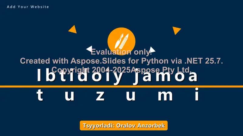 Ibtidoiy jamoa tuzumi 1