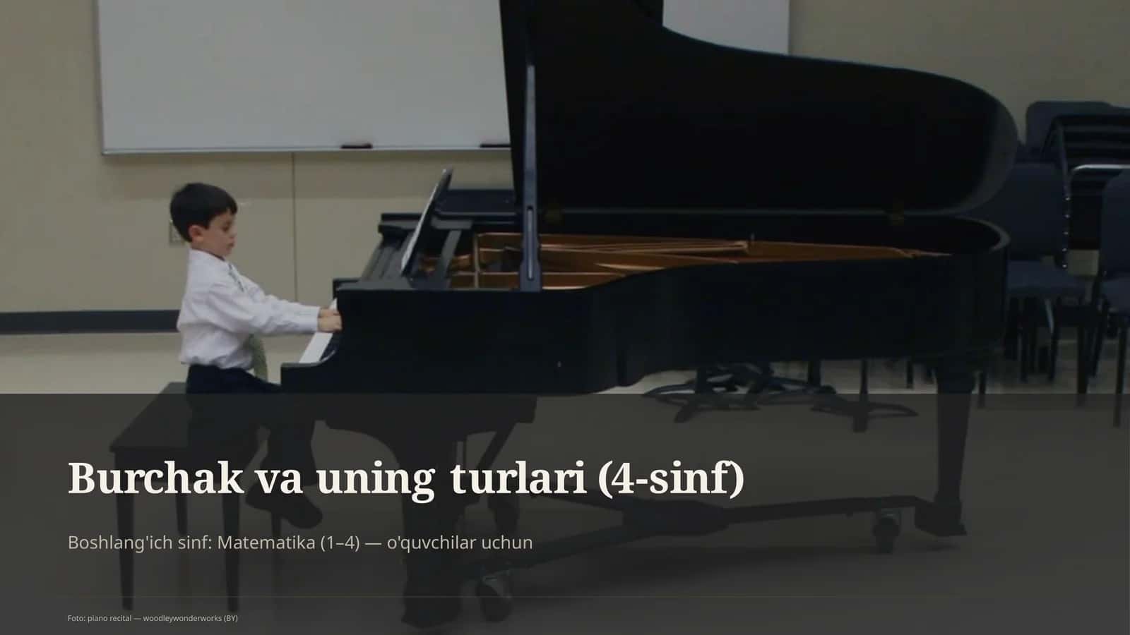 Burchak va uning turlari (4-sinf) 1