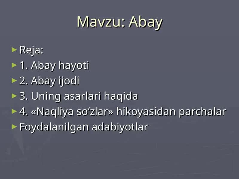 Abay 1