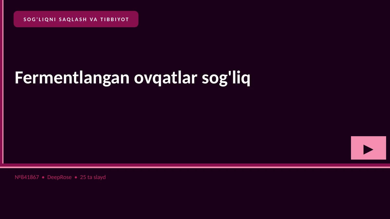 Fermentlangan ovqatlar sog'liq 1