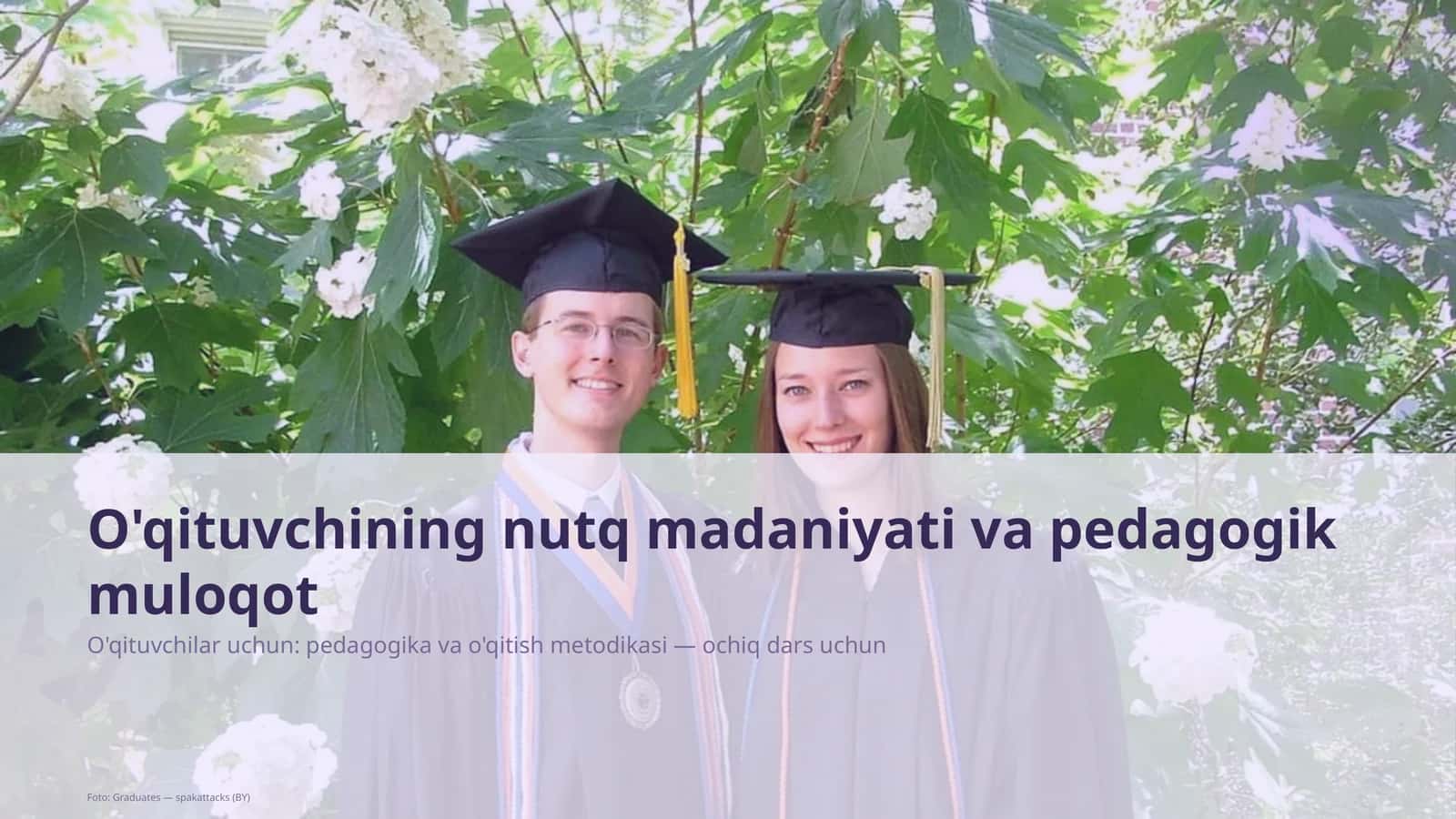 O'qituvchining nutq madaniyati va pedagogik muloqot 1