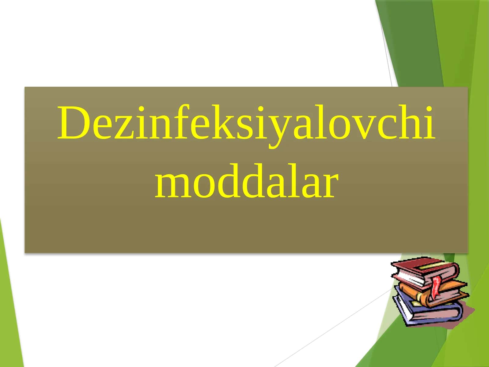 Dezinfeksiyalovchi moddalar 1