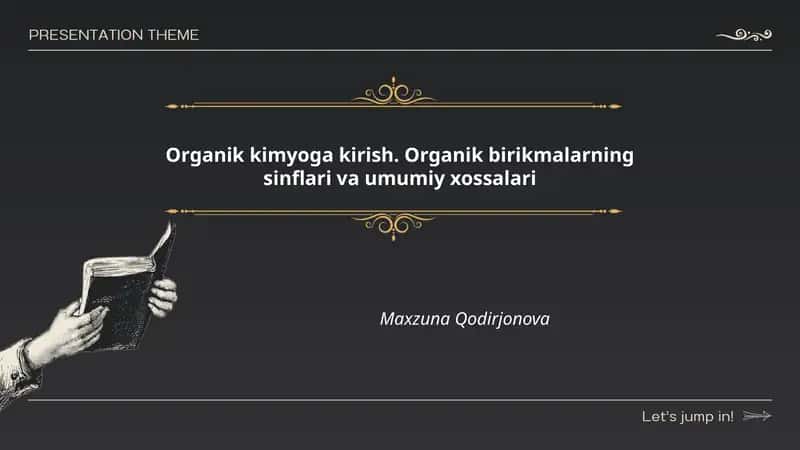 Organik kimyo 1