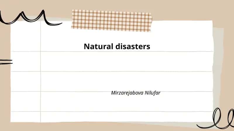 Natural disasters 1