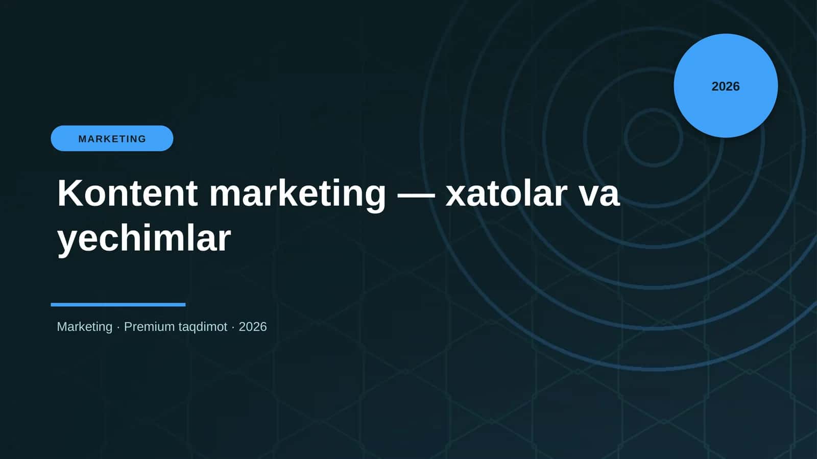 Kontent marketing — xatolar va yechimlar 1