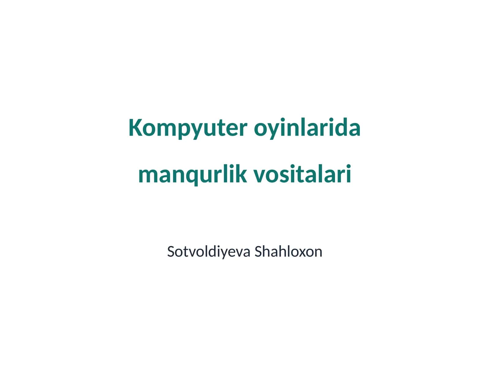 Manqurlik vositalari 1