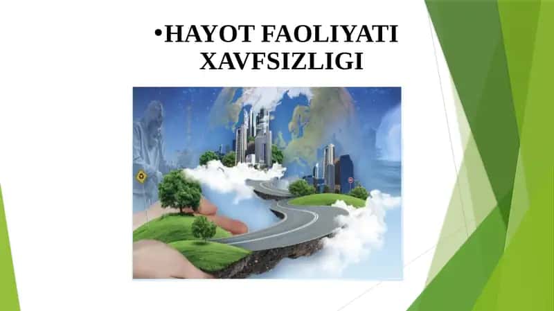 Hayot faoliyati xavfsizligi 1