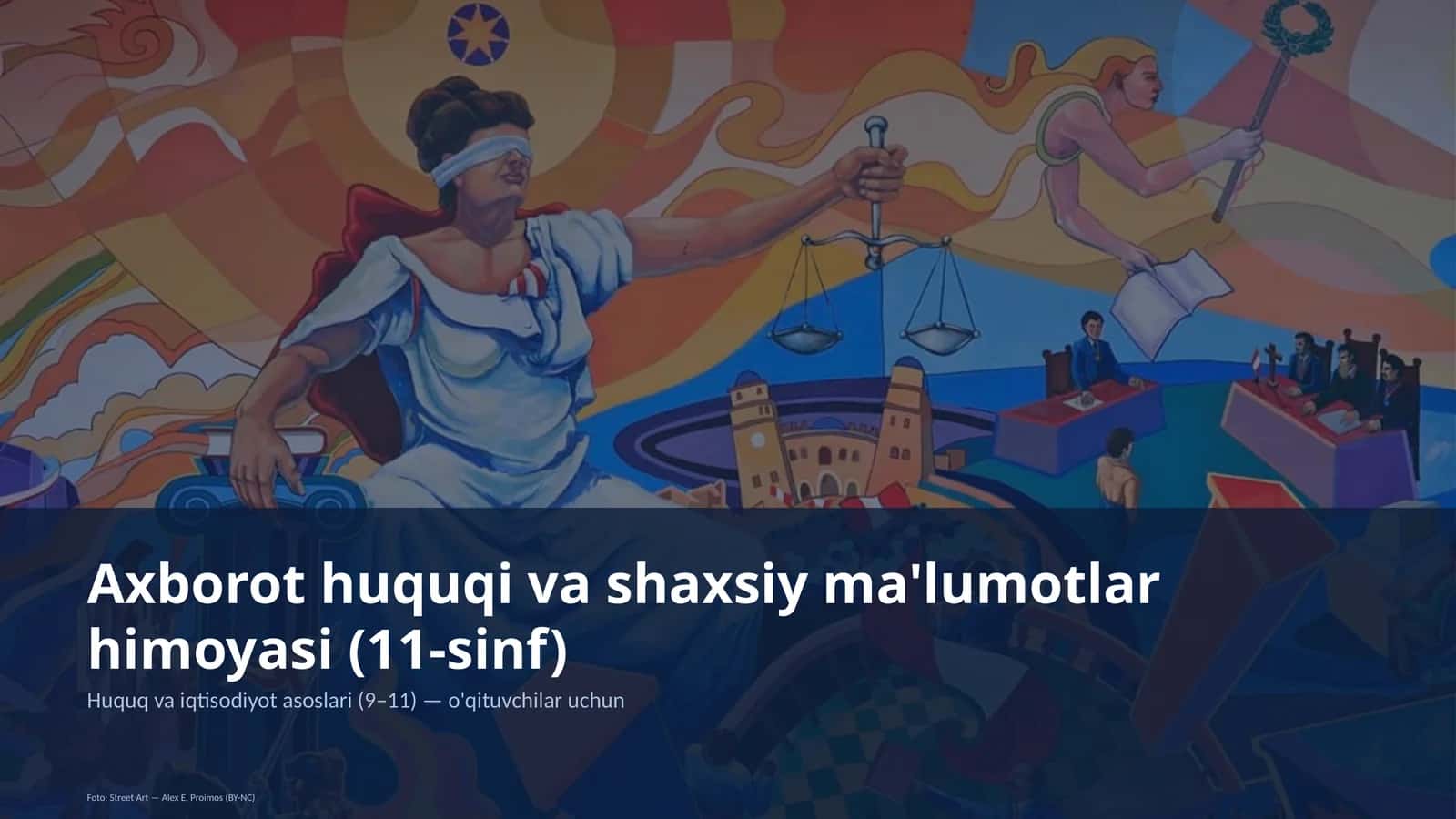 Huquq va iqtisodiyot asoslari (9–11) — o'qituvchilar uchun 1